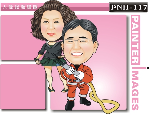 警察.军人.消防员Q版漫画,Q版双人漫画PNH-1